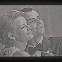 Zdjęcie ślubne prezent dla rodziców pamiątka pictoscapes litofania w świetle 1